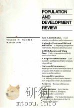 POPULATION AND DEVELOPMENT REVIEW VOLUME 19 NUMBER 1 MARCH 1993（ PDF版）