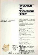 POPULATION AND DEVELOPMENT REVIEW VOLUME 18 NUMBER 3 SEPTEMBER 1992（ PDF版）