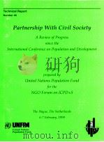 PARTNERSHIP WITH CIVIL SOCIETY A REVIEW OF PROGRESS 1999 PDF电子版封面 0897145275