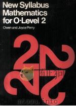 NEW SYLLABUS MATHEMATICS FOR O-LEVEL 2（1979 PDF版）
