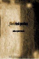 RHETORICAL QUESTIONS STUDIES OF PUBLIC DISCOURES（1992 PDF版）