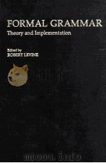 FORMAL GRAMMAR:THEORY AND IMPLEMENTATION（1992 PDF版）