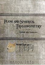 PLANE AND SPHERICAL TRIGONOMETRY（1900 PDF版）