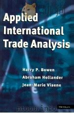 APPLIED INTERNATIONAL TRADE ANALYSIS（1998 PDF版）