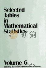 Selected Tables in Mathematical Statistics Volume VI（1980 PDF版）