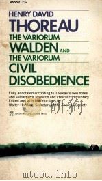 THE VARIORUM WALDEN AND THE VARIORUM CIVIL DISOBEDIENCE（1967 PDF版）