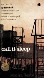 CALL IT SLEEP 1934 PDF电子版封面