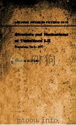 STRUCTURE AND MECHANISMS OF TURBULENCE L 1978 PDF电子版封面 H.FIEDLER