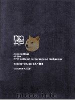PROCEEDINGS OF THE NATIONAL CONFERENCE ON FLUID POWER VOLUME XXXV THIRTY-EIGHTH ANNUAL MEETING（1981 PDF版）