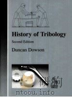 HSITORY OF TRIBOLOGY 1998 PDF电子版封面 186058070X