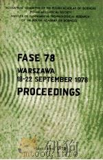 Proceedings Of The Second Congress Of The Federation Of Acoustical Societes of Europe FASE-78 Warsza 1978 PDF电子版封面