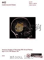 CEREBROVASCULAR DISEASE 1997 PDF电子版封面