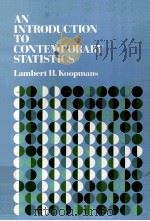 AN INTRODUCTION TO CONTEMPORARY STATISTICS（1981 PDF版）