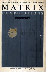 MATRIX COMPUTATIONS SECOND EDITION（1989 PDF版）
