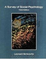 A SURVEY OF SOCIAL PSYCHOLOGY THIRD EDITION 1980 PDF电子版封面 0030704383