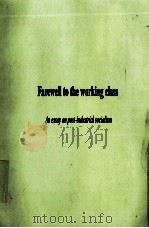 FAREWELL TO THE WORKING CLASS AN ESSAY ON POST-INDUSTIRIAL SOCIALISM 1980 PDF电子版封面 0861043642
