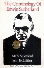 THE CRIMINOLOGY OF EDWIN SUTHERLAND（1994 PDF版）