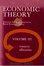 SURVEYS OF ECONOMIC THEORY RESOURCE ALLOCATION VOLUME III 1967 PDF电子版封面