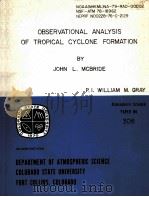 OBSERVATIONAL ANALYSIS OF TROPICAL CYCLONE FORMATION（ PDF版）