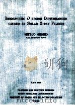 IONOSPHERIC D REGION DISTURBANCES CAUSED BY SOLAR X-RAY FLARES（ PDF版）