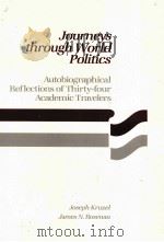 JOURNEYS THROUGH WORLD POLITICS AUTO BIOGRAPHICAL REFLECTIONS OF THIRTY-FOUR ACADEMIC TRAVELERS 1988 PDF电子版封面 0669178357 JOSEPH KRUZEL JAMES N.ROSENAU