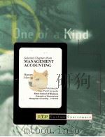 SELECTED CHAPTERS FROM MANAGEMENT ACCOUNTING（1997 PDF版）