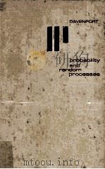 PROBABILITY AND RANDOM PROCESSES（1970 PDF版）