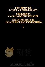 ROCK MECHANICS:CAVERNS AND PRESSURE SHAFTS FELSMECHANIK:KAVERNEN UND DRUCKSCHACHTE VOLUME 2（1982 PDF版）