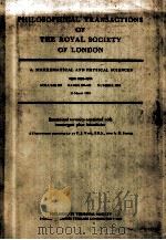 PHILOSOPHICAL TRANSACTIONS OF THE ROYAL SOCIETY OF LONDON（1981 PDF版）