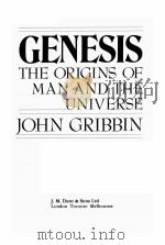 GENESIS THE ORIGINS OF MAN AND THE UNIVERSE（1981 PDF版）