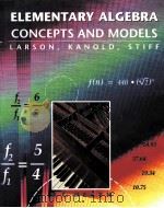 ELEMENTARY ALGEBRA CONCEPTS AND MODELS（1993 PDF版）