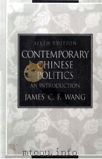 CONTEMPORARY CHINESE POLITICS AN INTRODUCTION SIXTH EDITION（1999 PDF版）