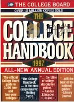 THE COLLEGE HANDBOOK 1997 THIRTY-FOURTH EDITION 1996 PDF电子版封面 0874475422