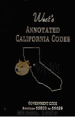 WEST'S ANNOTATED CALIFORNIA CODES:GOVERNMENT CODE SECTIONS 65800 TO 66629（1997 PDF版）