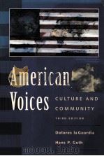 AMERICAN VOICES CULTURE AND COMMUNITY THIRD EDITION（1998 PDF版）