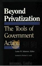 BEYOND PRIVATIZATION:THE TOOLS OF GOVERNMENT ACTION 1989 PDF电子版封面 0877664544