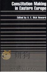 CONSTITUTION MAKING IN EASTERN EUROPE（1993 PDF版）