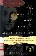 THE WORLD'S MOST FAMOUS MATH PROBLEM（1993 PDF版）