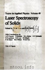 LASER SPECTROSCOPY OF SOLIDS（1981 PDF版）