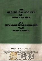 THE GEOLOGICAL SOCIETY OF SOUTH AFRICA DIE GEOLOGIESE VERENIGING VAN SUID-AFRIKA 1978 PDF电子版封面