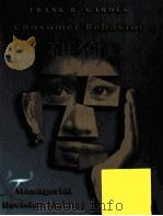 CONSUMER BEHAVIOR AND MANAGERIAL DECISION MAKING（1999 PDF版）