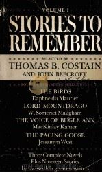 STORIES TO REMEMBER VOLUME Ⅰ 1956 PDF电子版封面