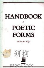 THE TEACHERS & WRITERS HANDBOOK OF POETIC FORMS（1987 PDF版）