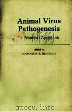 ANIMAL VIRUS PATHOGENESIS A PRACTICAL APPROACH 1990 PDF电子版封面 019963100X MICHAEL B.A.OLDSTONE
