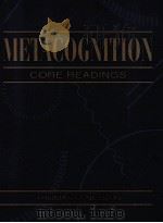 METACOGNITION:CORE READINGS（1992 PDF版）