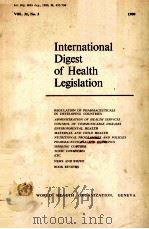 INTERNATIONAL DIGEST OF HEALTH LEGISLATION 1980 PDF电子版封面