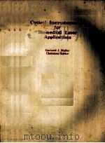 PROCEEDINGS VOLUME 658 OPTICAL INSTRUMENTATION FOR BIOMEDICAL LASER APPLICATIONS 1986 PDF电子版封面 0892526939