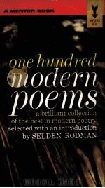 ONE HUNDRED MODERN POEMS   1949  PDF电子版封面     