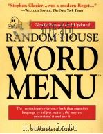RANDOM HOUSE WORD MENU 1997 PDF电子版封面 0679449639