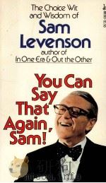 YOU CAN SAY THAT AGAIN SAM!（1975 PDF版）
